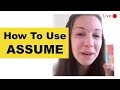 How To Use ASSUME Live Lesson