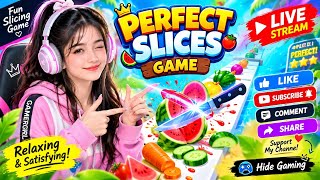 🔴 Perfect Slices Game live stream Day 04/90  part 04 | satisfying Games | perfect slices game screenshot 5