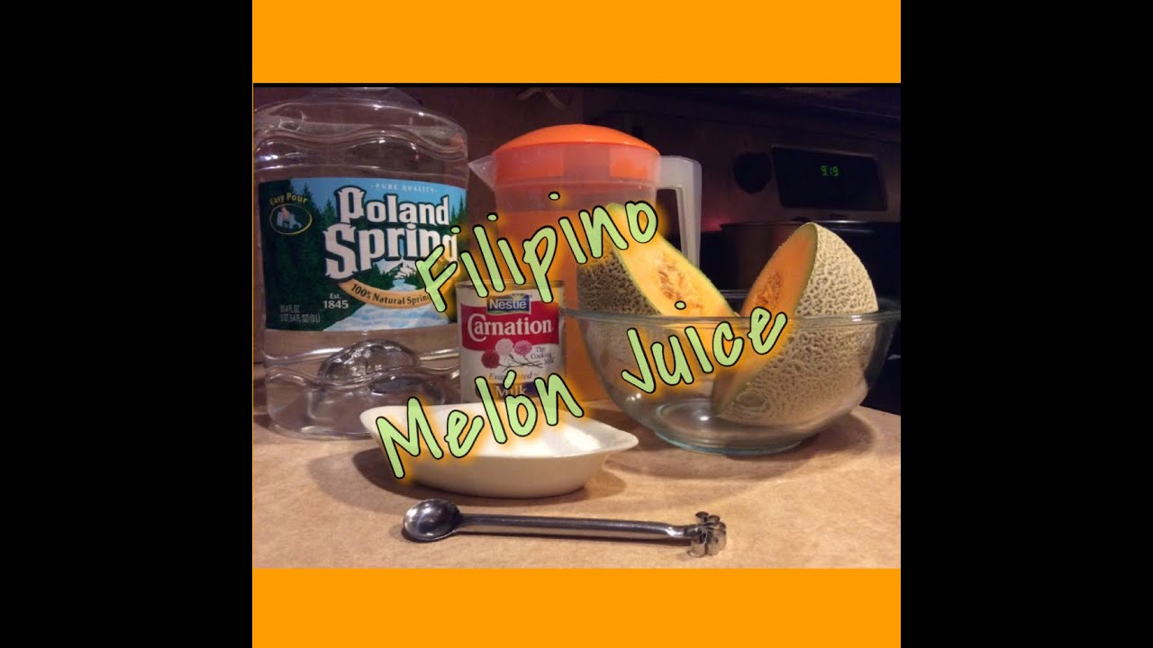 Filipino Melon Juice Recipe YouTube