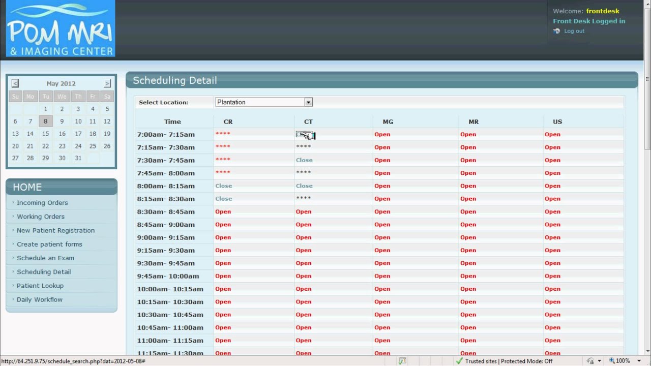 Scheduling Detail RIS PACS - YouTube