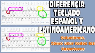Diferencia Teclado español y Latinoamericano, Configuracion para conseguir usar todos los Caracteres screenshot 1