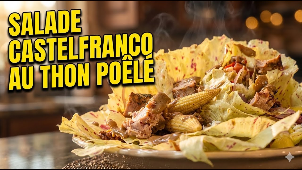 Salade Castelfranco au thon poêlé | Légère, chic & rassasiante
