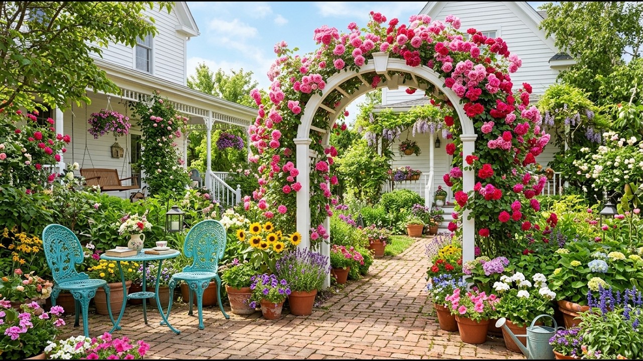 GARDEN ビューティフル Beautiful You Won't Believe This Beautiful Garden Tour | Cozy Flower