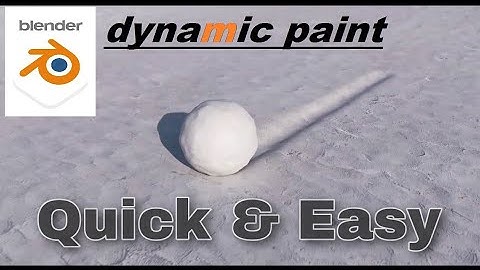 How to Use Dynamic Paint in Blender (Quick & Easy)