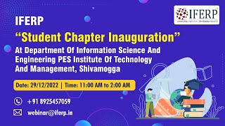 IFERP Student Chapter Inauguration - PES ITM, Karnataka screenshot 3