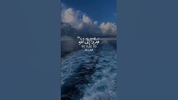 { فَفِرُّوا إِلَى اللَّهِ } ناصر القطامي سورة الذاريات الآية - 50