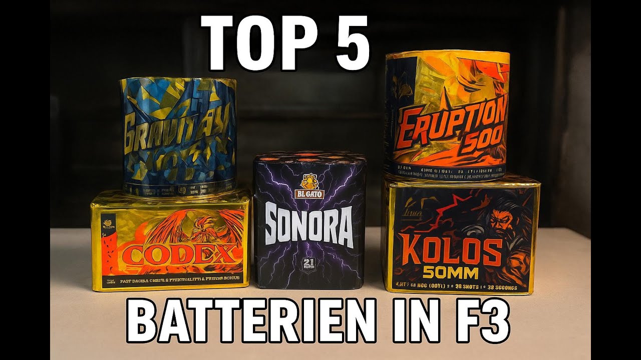Top 5 Kategorie F3 Batterien für Silvester 2025 🔥😱