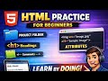 HTML Practice Project for Beginners | Folder Setup, Headings, Comments &amp; Attributes