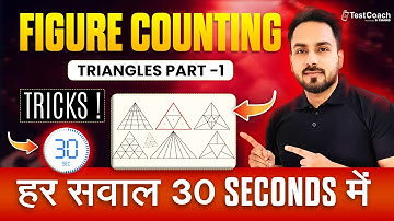 CUET UG 2025 | Reasoning | FIGURE COUNTING - TRIANGLES -PART 1 | by  Sheetanshu Saurabh #reasoning