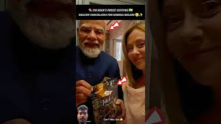 PM MODI GIFTS MELODY CHOCOLATES 🍫 | GIORGIA MELONI’S SWEET REACTION 😊🇮🇳🇮🇹 #shorts #viral