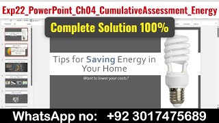 Exp22_PowerPoint_Ch04_CumulativeAssessment_Energy #Chapter4 #CumulativeAssessment #Exp22 #Energy