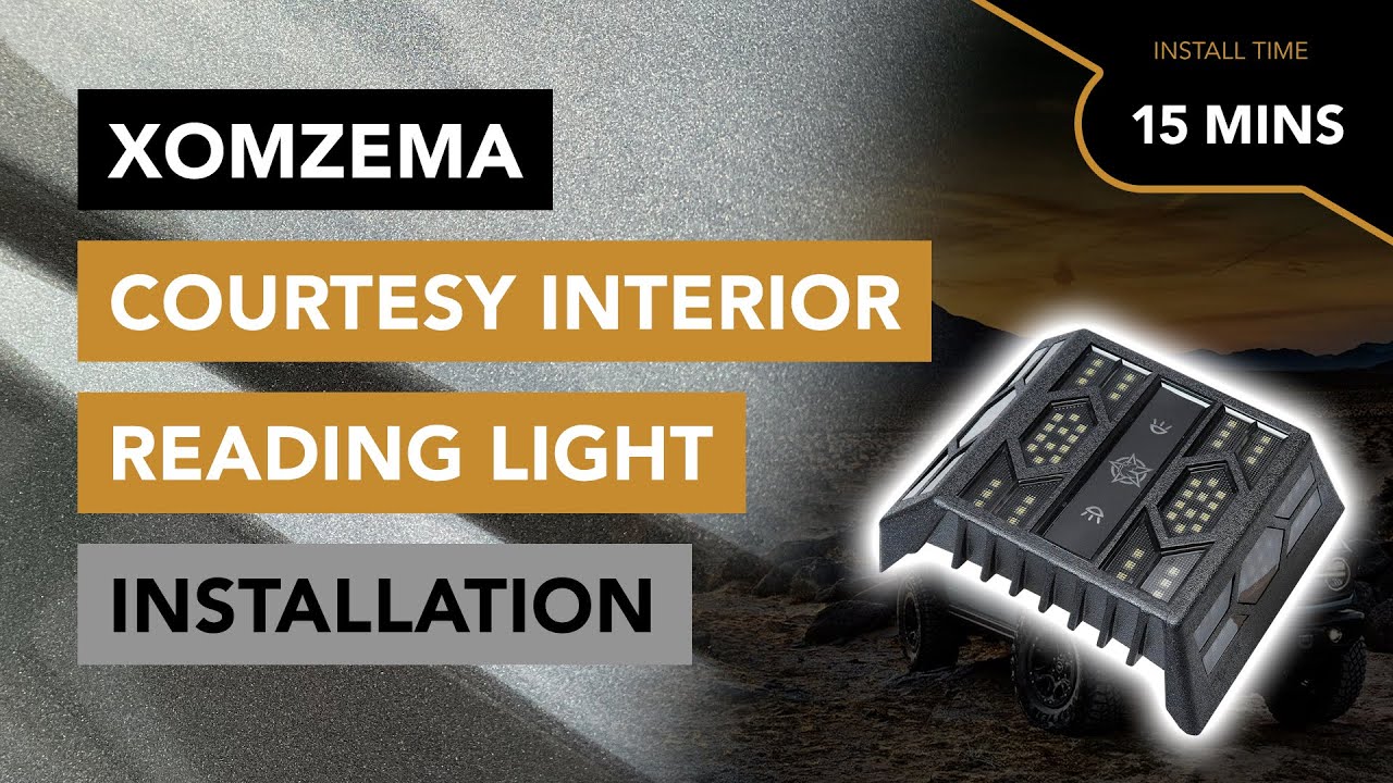 How to Install the Rear Reading / Courtesy / Interior Light by Xomzema - 2021+ Ford Bronco