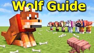 ULTIMATE Minecraft Wolf Guide for 1.21 | How to Tame, Variants, Wolf Armor, and More!