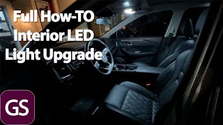2021+ Nissan Rogue Full Interior LED Light Upgrade Step By Step