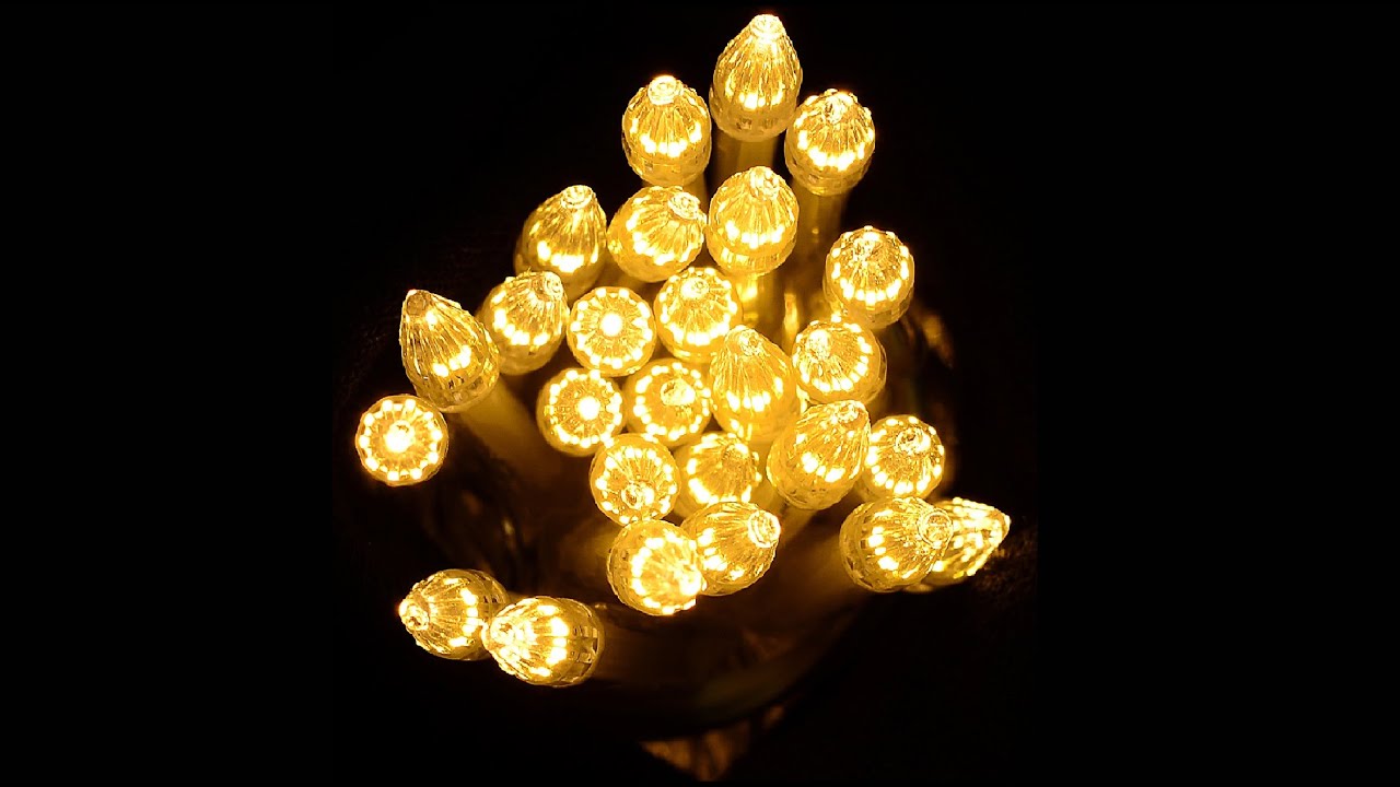 1000 Warm White LED Bullet Bulb Christmas Fairy String Lights