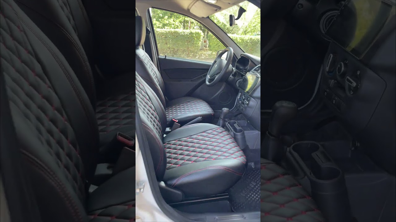 Установка авточехлов Байрон Классик в Lada Granta   