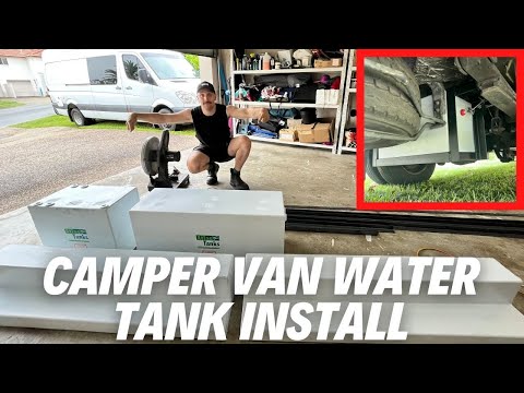 HOW TO INSTALL WATER TANKS IN A VAN - EP24 Van Build
