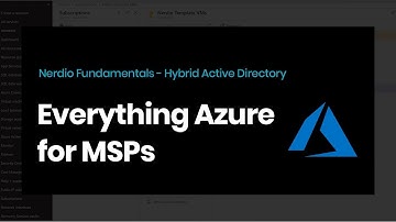 Nerdio Fundamentals - Hybrid Active Directory