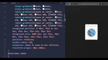 Washing Machine Design Using Html & CSS UI Design