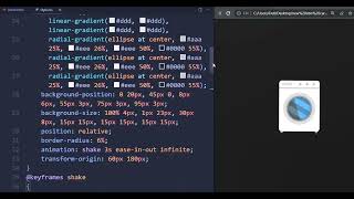 Washing Machine Design Using Html & CSS UI Design