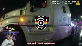 Cops Discover Dead Body in Man's Semi-Truck | xQc Reacts