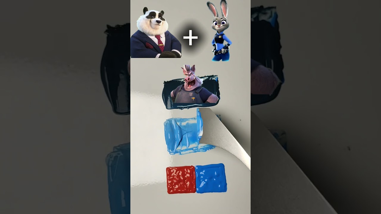 Zootopia Color Mixing Challenge! Part 73 