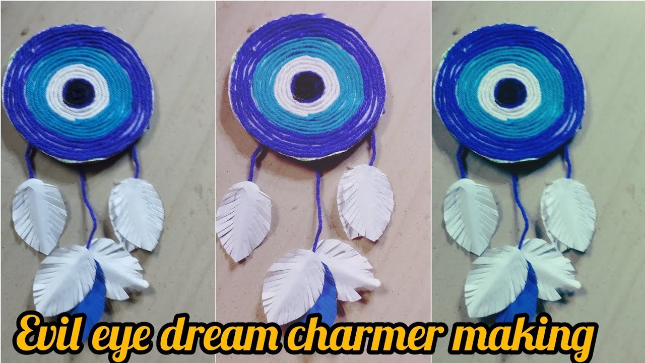 Amazing dream charmer making idea with wool |Evil eye dream charmer ideas |