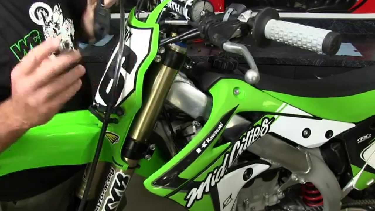 works connection air fork ez fill install kx450f youtube works conection
