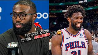 Jaylen Brown’s Postgame Comments Turn Heads 😱says Joel Embiid was rewarded