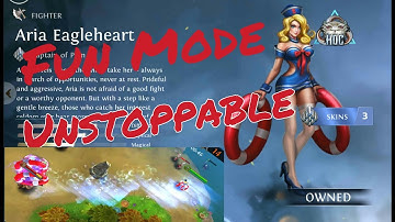 HOC - Fun Mode Best Play with Aria Eagleheart | ELIT SKIN(Captain of Pain)-DOMINATING THE MATCH