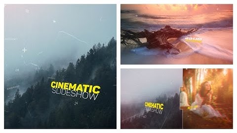 After Effects Template: Cinematic Slideshow