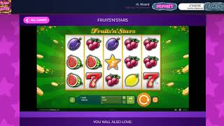 Fruits'n'Stars Slot Game on Wizardslots.com screenshot 5