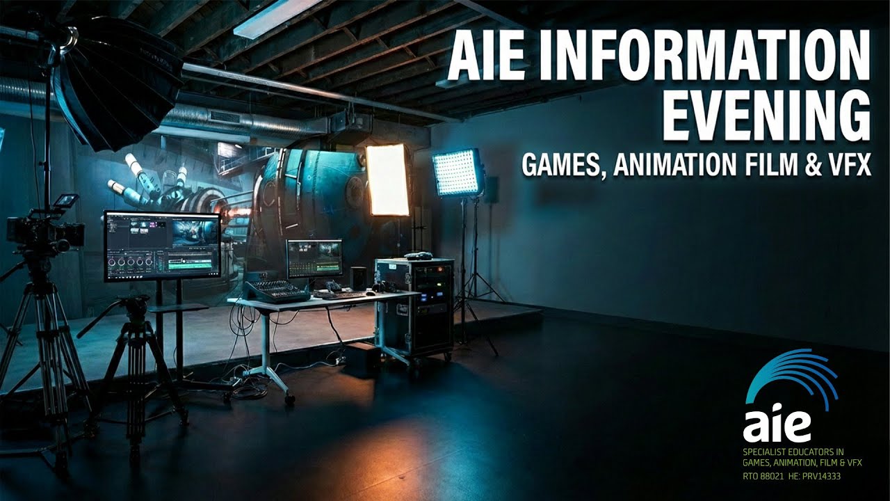 AIE Information Evening | Games, Animation, VFX & Filmmaking Courses