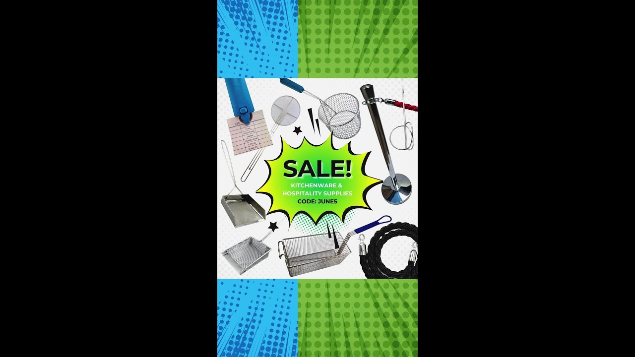 Essential kitchenware and hospitality supplies on SALE