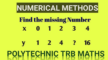 polytechnic TRB maths/ Numerical Methods- part-3