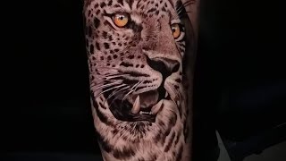 realistic jaguar tattoo hair by hair, how to tattoo realistic hair by hair part 1