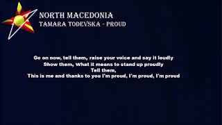 LYRICS - TAMARA TODEVSKA -  PROUD (North Macedonia Eurovision 2019)