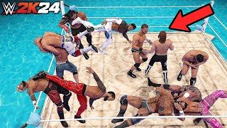 WWE 2K24 - EPIC WATER ROYAL RUMBLE MATCH !!!