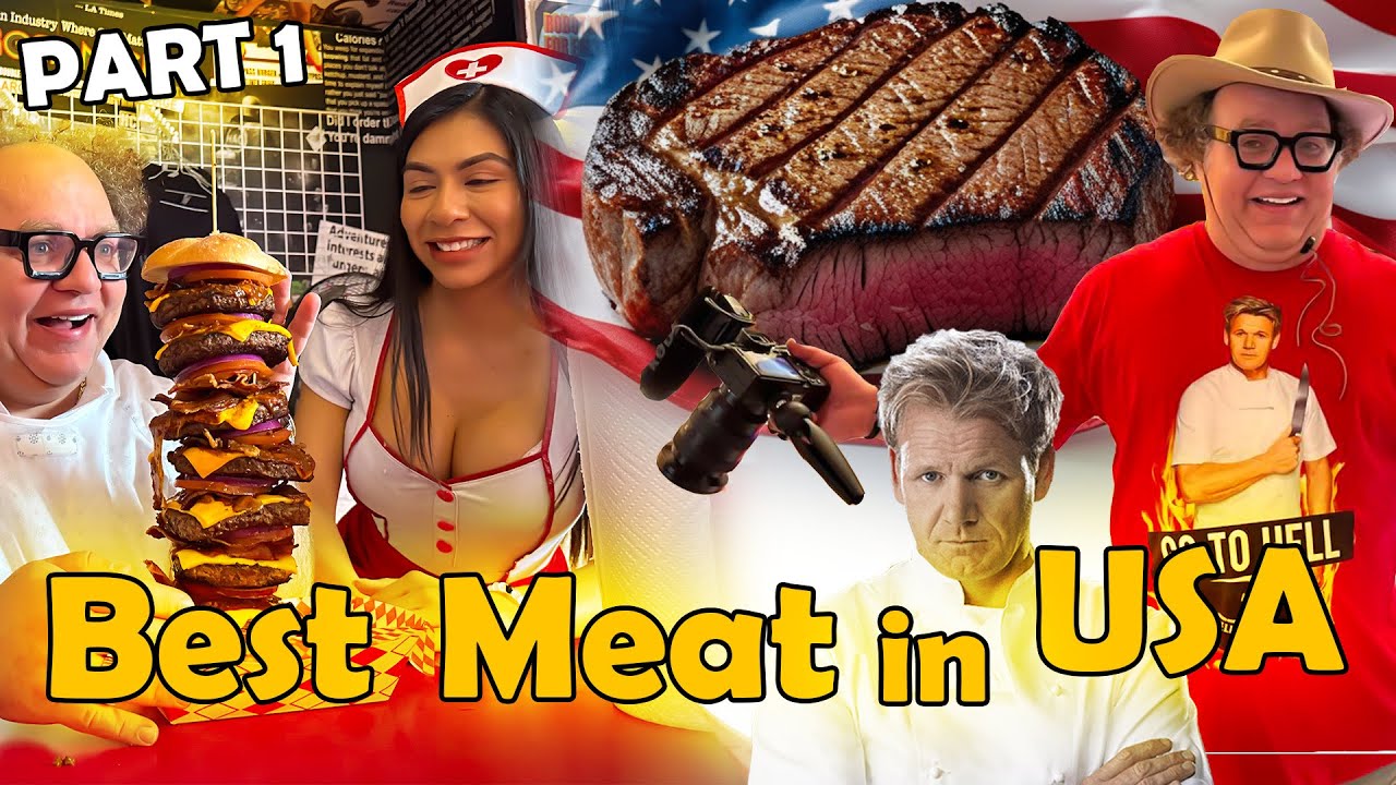 ‏USA’s Ultimate Meat Adventure! 🇺🇸Gordon Ramsay,  Korean BBQ & the 20,000-Calorie Burger