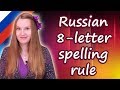 Russian 8 letter spelling rule, Russian consonants and vowels