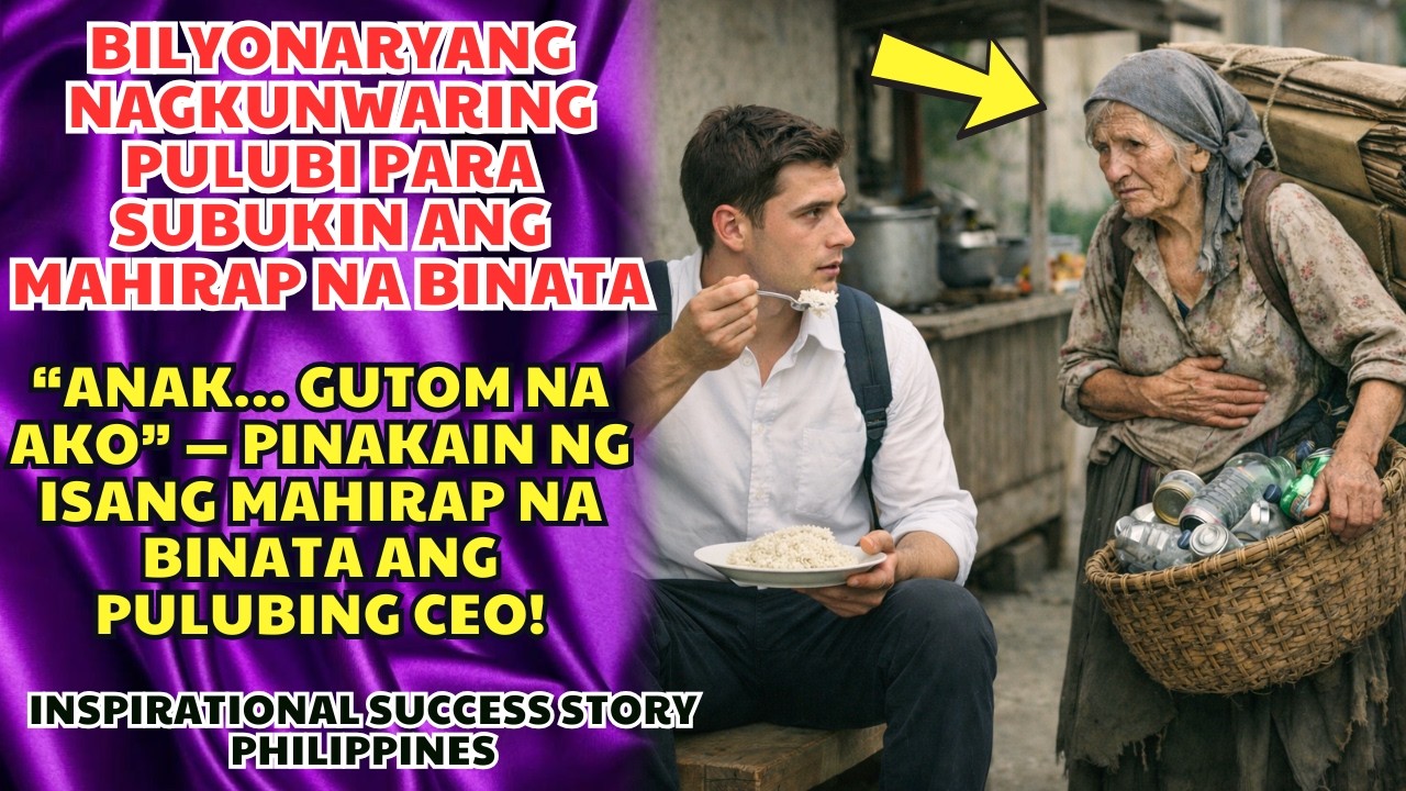 “Anak… gutom na ako” — Pinakain ng Isang Mahirap na Binata ang Pulubing CEO!