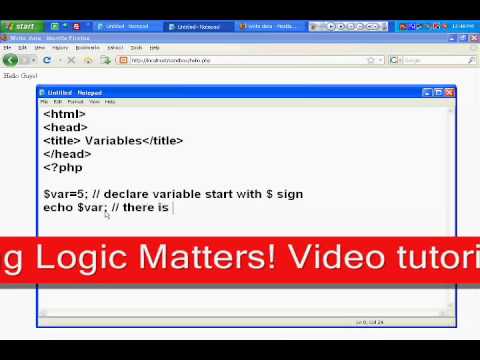 Php Tute 2.2 [ PHP Basic Syntax,Comments,Variables,Strings] By Manan Saini
