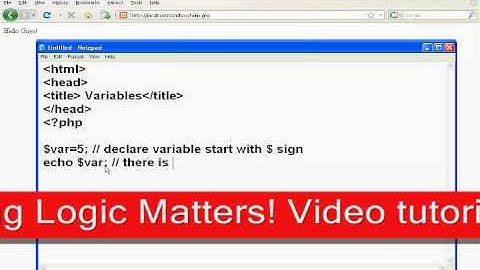 Php Tute 2.2 [ PHP Basic Syntax,Comments,Variables,Strings] By Manan Saini