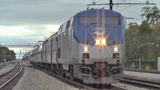 Amtrak, Metra At Homewood 2016.10