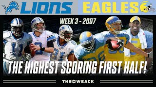 The Highest Scoring 1st Half in NFL History! (Lions vs. Eagles 2007, Week 3)
