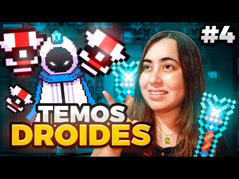 VAMOS AUTOMATIZAR COM DROIDES, CAVERNA de CRISTAL GELO - Forager #4