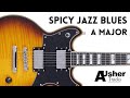Spicy Jazz Blues Guitar Backing Track Jam in A major