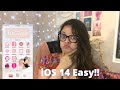 Ios14 homescreen tutorial easy step by step for a cute aesthetic *I am shocked*