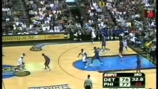 Allen Iverson 37 pts,15 ast, playoffs 2005, 76ers vs pistons game 3