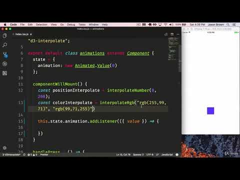 Lesson 29  Using d3 interpolate with Animated